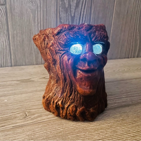Vintage Matchless Candle Holder Sculpted Clay Tree Face 1975 Jason Christoble - Picture 14 of 16